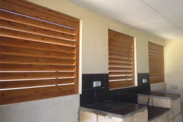 Wood  and PVC Shutter blind installation perth